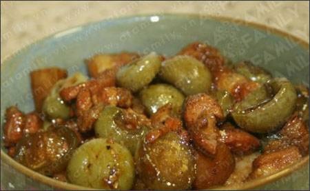 Cà pháo kho thịt ba chỉ