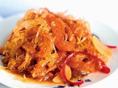 Mắm thái trộn thịt lợn ba chỉ