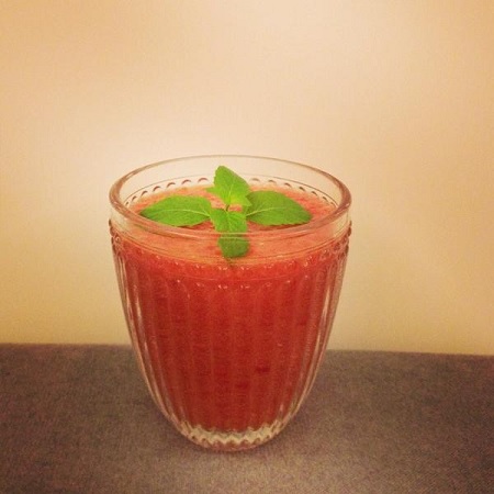 cách làm sinh tố cà chua dâu tây