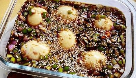 Cách làm trứng ngâm tương kiểu hàn quốc